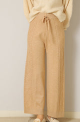 サイドケーブルニットパンツ