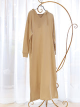 裏毛スキッパーパーカーワンピース