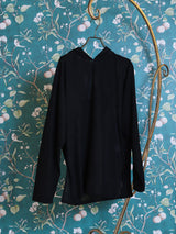 シアーフードプルオーバー