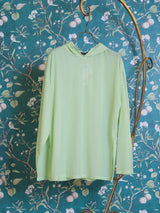 シアーフードプルオーバー