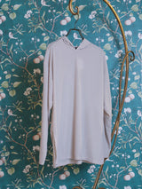 シアーフードプルオーバー