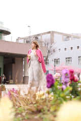 花柄カシュクールワンピース
