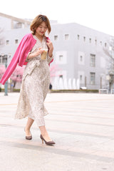 花柄カシュクールワンピース