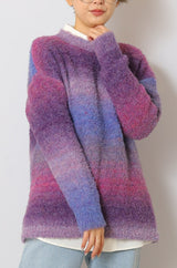 グラデーションニット