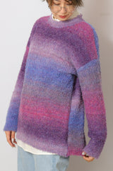 グラデーションニット