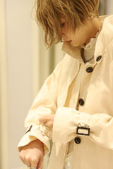 スタンドカラーツイルコート