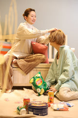 ストライプバンドカラーシャツ