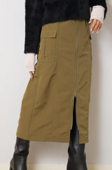 フロントZIPカーゴスカート