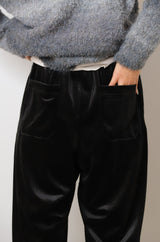 ベロアイージーストレートパンツ