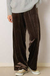 ベロアイージーストレートパンツ