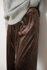 ベロアイージーストレートパンツ