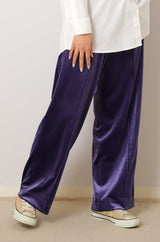 ベロアイージーストレートパンツ