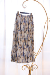 ボカシ柄プリーツスカート