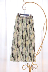 ボカシ柄プリーツスカート