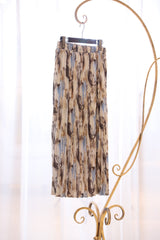 ボカシ柄プリーツスカート