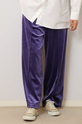 ベロアイージーストレートパンツ