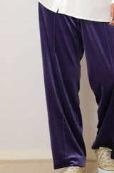 ベロアイージーストレートパンツ