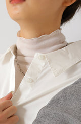 シアーシームレスタートルプルオーバー