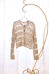 透かし編み2wayカーディガン