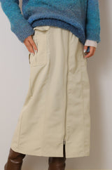 フロントZIPカーゴスカート