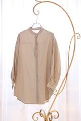 ストライプバンドカラーシャツ