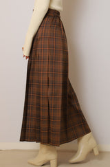 チェックタックプリーツスカート