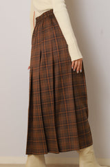 チェックタックプリーツスカート