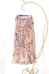 花柄プリーツスカート