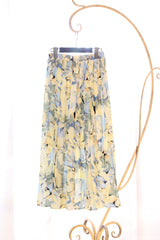 花柄プリーツスカート