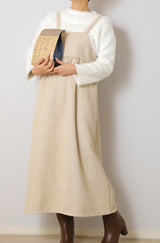 ツイードキャミワンピース