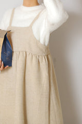 ツイードキャミワンピース