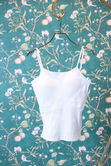 カップ付きバックレースアップキャミソール