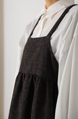 ツイードキャミワンピース