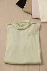 シアーシームレスタートルプルオーバー