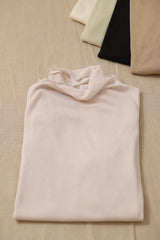 シアーシームレスタートルプルオーバー