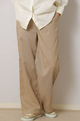 チェックストレートパンツ