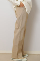 チェックストレートパンツ