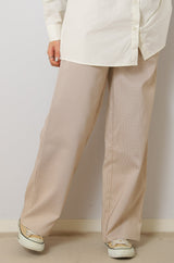 チェックストレートパンツ