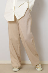 チェックストレートパンツ