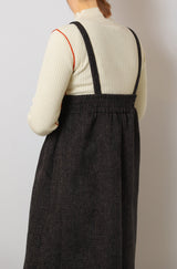 ツイードキャミワンピース