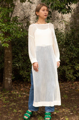 メッシュニットワンピース