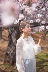 メッシュニットワンピース