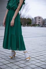 切替ティアードスカート