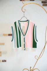 アシメストライプベスト