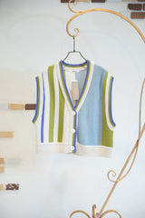 アシメストライプベスト