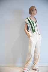 アシメストライプベスト