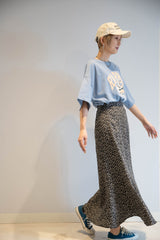 花柄マーメイドフレアスカート