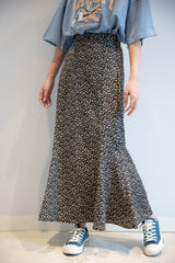 花柄マーメイドフレアスカート