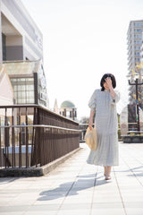 花柄マーメイドワンピース