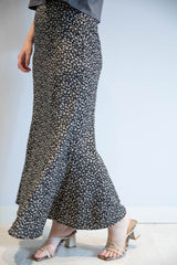 花柄マーメイドフレアスカート